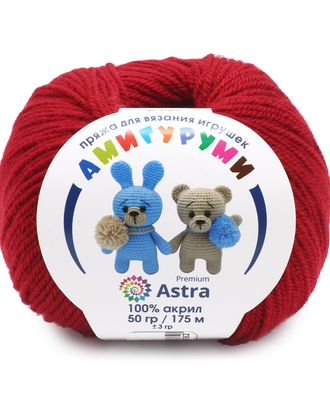 Пряжа Astra Premium 'Амигуруми' 50гр 175 м (100% акрил) (091 вишня) арт. АРС-27032-1-АРС0001234616 Пряжа Astra Premium 'Амигуруми' 50гр 175 м (100% акрил) (091 вишня) арт. АРС-27032-1-АРС0001234616