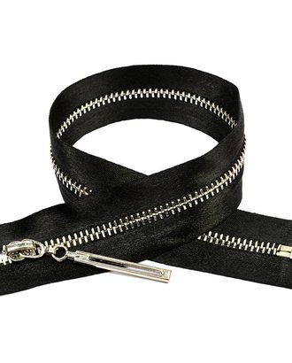Молния MaxZipper мет. №3 никель атласная тесьма, 18см н/р цв.F322 черный арт. АРС-31200-1-АРС0001240030 Молния MaxZipper мет. №3 никель атласная тесьма, 18см н/р цв.F322 черный арт. АРС-31200-1-АРС0001240030
