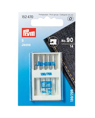 Иглы для швейных машин для джинсовой ткани PRYM 152470 №90 арт. АРС-16917-1-АРС0000811069 Иглы для швейных машин для джинсовой ткани PRYM 152470 №90 арт. АРС-16917-1-АРС0000811069