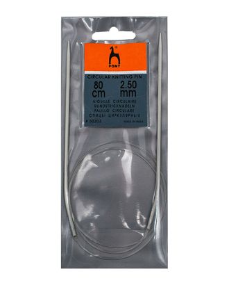 50203 Спицы вязальные круговые 2,50мм*80см, алюм. PONY арт. АРС-17465-1-АРС0000815214 50203 Спицы вязальные круговые 2,50мм*80см, алюм. PONY арт. АРС-17465-1-АРС0000815214