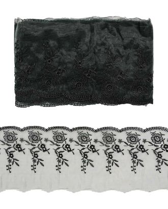 Кружево капрон 11см*13,71м 0574-5001 (черный) арт. АРС-19184-1-АРС0000828601 Кружево капрон 11см*13,71м 0574-5001 (черный) арт. АРС-19184-1-АРС0000828601