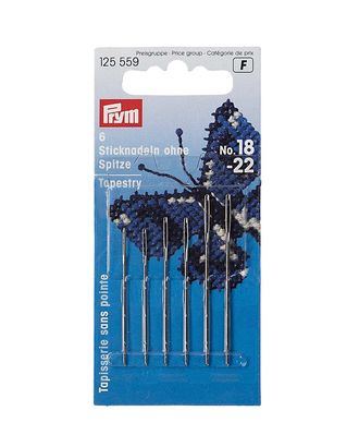 Иглы для вышивки со скругленным острием PRYM 125559 №18/22 арт. АРС-19242-1-АРС0000829055 Иглы для вышивки со скругленным острием PRYM 125559 №18/22 арт. АРС-19242-1-АРС0000829055