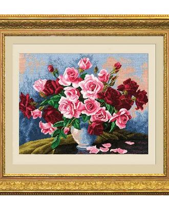 620 Набор для вышивания Hobby&Pro 'Бархатные розы', 35*27 см арт. АРС-31648-1-АРС0000843549 620 Набор для вышивания Hobby&Pro 'Бархатные розы', 35*27 см арт. АРС-31648-1-АРС0000843549