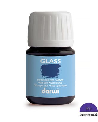 Купить Художественные материалы DA0700030 Акриловая краска для стекла GLASS, 30 мл, Darwi (900 фиолетовый) арт. АРС-31995-1-АРС0001207044 оптом в Бресте