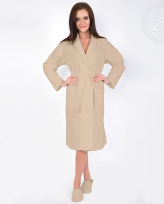 Бежевый халат банный мод. 011.16.11 раз 2xl/3xl арт. АРТД-2898-2-АРТД0233271 Бежевый халат банный мод. 011.16.11 раз 2xl/3xl арт. АРТД-2898-2-АРТД0233271