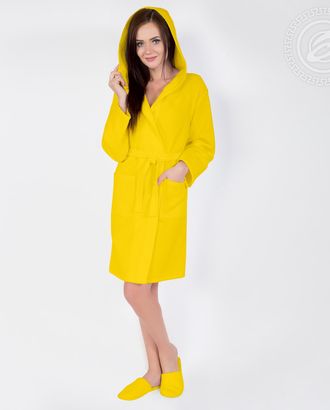 Жёлтый халат банный c капюшоном мод. 012.16.11 раз 2xl/3xl арт. АРТД-2904-1-АРТД0234213 Жёлтый халат банный c капюшоном мод. 012.16.11 раз 2xl/3xl арт. АРТД-2904-1-АРТД0234213