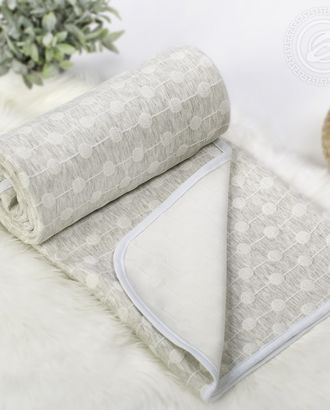 Одеяло-покрывало трикотажное 180*200 ожерелье серое арт. АРТД-2608-1-АРТД0243861 Одеяло-покрывало трикотажное 180*200 ожерелье серое арт. АРТД-2608-1-АРТД0243861