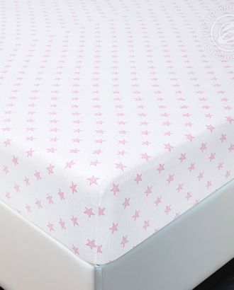 Простыня трик. на резинке 90*200 звёзды розовые арт. АРТД-2582-2-АРТД0241565 Простыня трик. на резинке 90*200 звёзды розовые арт. АРТД-2582-2-АРТД0241565