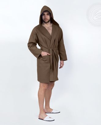 Коричневый халат банный c капюшоном мод. 012.16.11 раз 2xl/3xl арт. АРТД-1382-3-АРТД0247219 Коричневый халат банный c капюшоном мод. 012.16.11 раз 2xl/3xl арт. АРТД-1382-3-АРТД0247219
