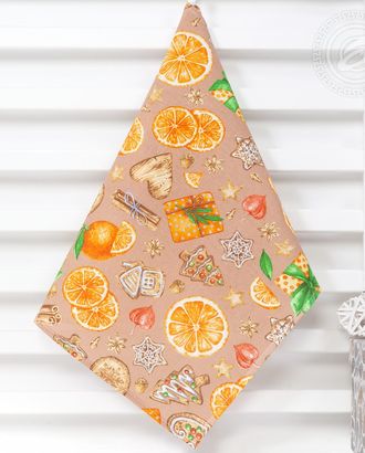 Полотенце кухонное из рогожки 50 * 70 цитрус бежевый арт. АРТД-3565-1-АРТД0265906 Полотенце кухонное из рогожки 50 * 70 цитрус бежевый арт. АРТД-3565-1-АРТД0265906