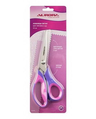 Ножницы Aurora зиг-заг "Волна", 23 см арт. НШФ-2-1-38186 Ножницы Aurora зиг-заг "Волна", 23 см арт. НШФ-2-1-38186