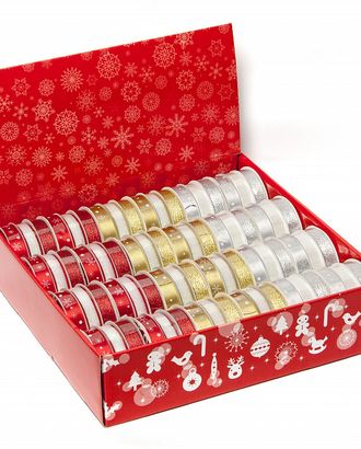 Набор новогодних лент XMAS арт. ГЕЛ-18568-1-ГЕЛ0106060 Набор новогодних лент XMAS арт. ГЕЛ-18568-1-ГЕЛ0106060