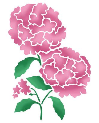 Трафарет "Гортензии" арт. ГЕЛ-15373-1-ГЕЛ0110653 Трафарет "Гортензии" арт. ГЕЛ-15373-1-ГЕЛ0110653