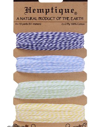 Шнур Bakers Twine на блистере, 2 х 2 нити, 1мм, 4 цвета по 9 м арт. ГЕЛ-10201-1-ГЕЛ0111091 Шнур Bakers Twine на блистере, 2 х 2 нити, 1мм, 4 цвета по 9 м арт. ГЕЛ-10201-1-ГЕЛ0111091