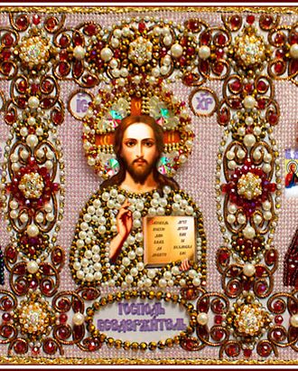 Набор для вышивания хрустальными бусинами "Иконостас" арт. ГЕЛ-10415-1-ГЕЛ0114930 Набор для вышивания хрустальными бусинами "Иконостас" арт. ГЕЛ-10415-1-ГЕЛ0114930