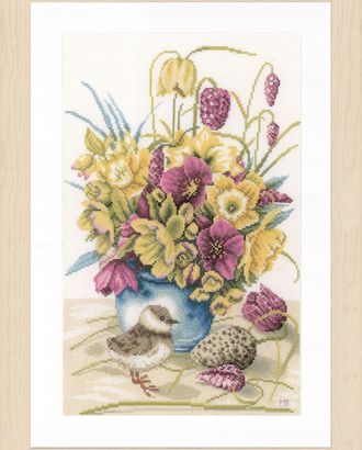 Набор для вышивания "Flowers & lapwing" арт. ГЕЛ-10083-1-ГЕЛ0124894 Набор для вышивания "Flowers & lapwing" арт. ГЕЛ-10083-1-ГЕЛ0124894