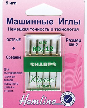 Иглы для бытовых швейных машин микротекс № 80 арт. ГЕЛ-12320-1-ГЕЛ0013037 Иглы для бытовых швейных машин микротекс № 80 арт. ГЕЛ-12320-1-ГЕЛ0013037