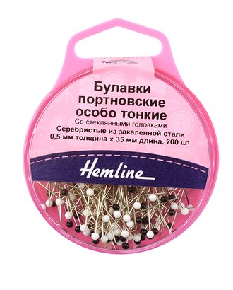 Булавки портновские особо тонкие со стеклянными головками, 35 мм, 200 шт ассорти белые и черные арт. ГЕЛ-4768-1-ГЕЛ0135537 Булавки портновские особо тонкие со стеклянными головками, 35 мм, 200 шт ассорти белые и черные арт. ГЕЛ-4768-1-ГЕЛ0135537