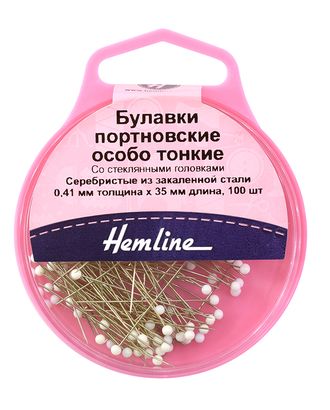 Булавки портновские особо тонкие со стеклянными головками, 41 мм, 100 шт, цвет белый арт. ГЕЛ-22895-1-ГЕЛ0135538 Булавки портновские особо тонкие со стеклянными головками, 41 мм, 100 шт, цвет белый арт. ГЕЛ-22895-1-ГЕЛ0135538