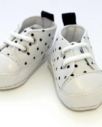 Кеды для кукол из ткани в горошек арт. ГЕЛ-20281-1-ГЕЛ0161656 Кеды для кукол из ткани в горошек арт. ГЕЛ-20281-1-ГЕЛ0161656