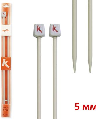 Спицы прямые алюминиевые KATIA, 30 см, 5 мм арт. ГЕЛ-10296-1-ГЕЛ0166551 Спицы прямые алюминиевые KATIA, 30 см, 5 мм арт. ГЕЛ-10296-1-ГЕЛ0166551