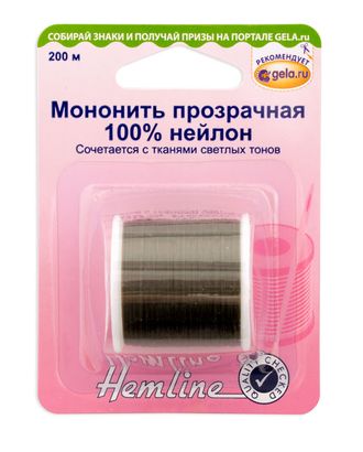 Мононить прозрачная, 200 м арт. ГЕЛ-18400-1-ГЕЛ0032726 Мононить прозрачная, 200 м арт. ГЕЛ-18400-1-ГЕЛ0032726