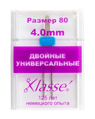 Иглы для бытовых швейных машин универсальные двойные № 80/12 - 4 мм арт. ГЕЛ-3291-1-ГЕЛ0033213 Иглы для бытовых швейных машин универсальные двойные № 80/12 - 4 мм арт. ГЕЛ-3291-1-ГЕЛ0033213