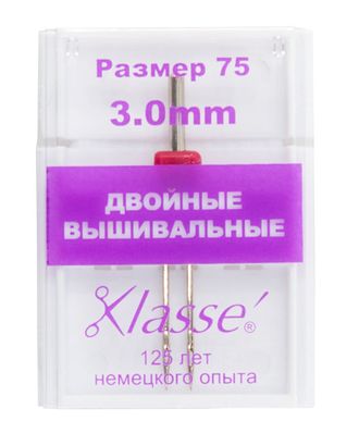 Иглы для бытовых швейных машин для вышивания двойные №75/11- 3 мм арт. ГЕЛ-23316-1-ГЕЛ0033216 Иглы для бытовых швейных машин для вышивания двойные №75/11- 3 мм арт. ГЕЛ-23316-1-ГЕЛ0033216
