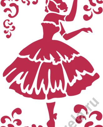 Трафарет "Балерина" арт. ГЕЛ-17148-1-ГЕЛ0052779 Трафарет "Балерина" арт. ГЕЛ-17148-1-ГЕЛ0052779
