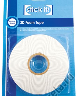 Клейкая лента 3D, двусторонняя, STICK IT, 18 мм х 5 м арт. ГЕЛ-15125-1-ГЕЛ0053177 Клейкая лента 3D, двусторонняя, STICK IT, 18 мм х 5 м арт. ГЕЛ-15125-1-ГЕЛ0053177