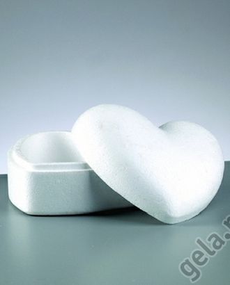 Форма из пенопласта - шкатулка "Сердце", 14 см арт. ГЕЛ-20641-1-ГЕЛ0055148 Форма из пенопласта - шкатулка "Сердце", 14 см арт. ГЕЛ-20641-1-ГЕЛ0055148
