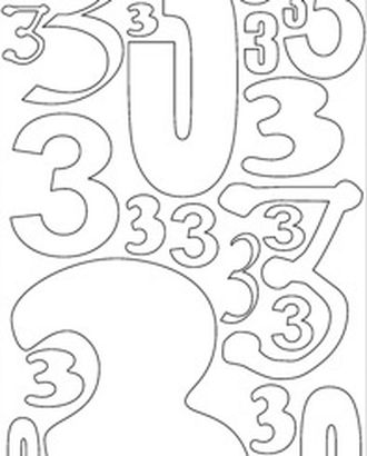 Наклейки контурные "Цифры с №3 " арт. ГЕЛ-20547-1-ГЕЛ0058057 Наклейки контурные "Цифры с №3 " арт. ГЕЛ-20547-1-ГЕЛ0058057
