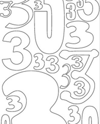 Наклейки контурные "Цифры с №3 " арт. ГЕЛ-11556-1-ГЕЛ0058095 Наклейки контурные "Цифры с №3 " арт. ГЕЛ-11556-1-ГЕЛ0058095