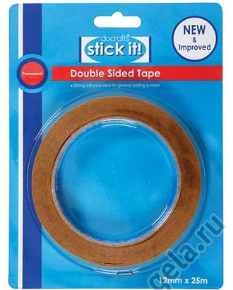 Клейкая лента, двусторонняя, STICK IT, 12 мм х 25 м арт. ГЕЛ-3494-1-ГЕЛ0060078 Клейкая лента, двусторонняя, STICK IT, 12 мм х 25 м арт. ГЕЛ-3494-1-ГЕЛ0060078