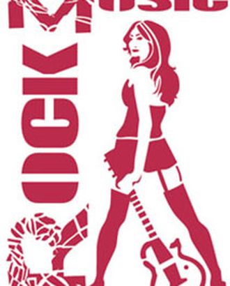 Трафарет "Rock Music" арт. ГЕЛ-12314-1-ГЕЛ0064254 Трафарет "Rock Music" арт. ГЕЛ-12314-1-ГЕЛ0064254