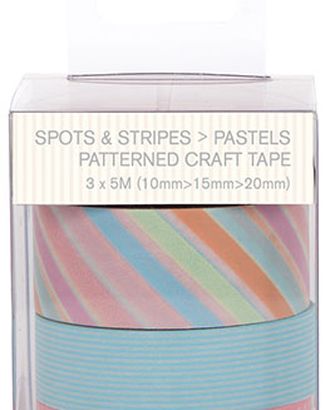 Лента клейкая декоративная с рисуком Spots & Stripes Pastels арт. ГЕЛ-11448-1-ГЕЛ0065540 Лента клейкая декоративная с рисуком Spots & Stripes Pastels арт. ГЕЛ-11448-1-ГЕЛ0065540
