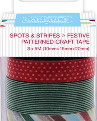 Лента клейкая декоративная Spots & Stripes Festive арт. ГЕЛ-21895-1-ГЕЛ0071595 Лента клейкая декоративная Spots & Stripes Festive арт. ГЕЛ-21895-1-ГЕЛ0071595