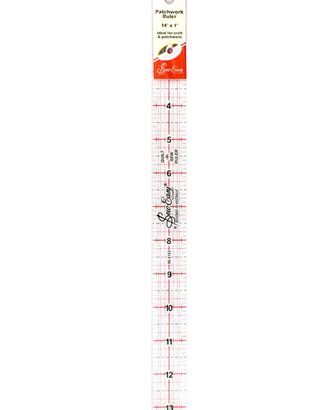 Линейка для пэчворка с градицей в дюймах, 14" x 1" арт. ГЕЛ-5529-1-ГЕЛ0082885 Линейка для пэчворка с градицей в дюймах, 14" x 1" арт. ГЕЛ-5529-1-ГЕЛ0082885