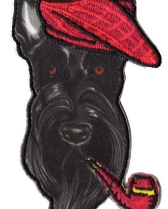 Термоаппликация HKM "Schnauzer schwarz mit Pfeife im" арт. ГЕЛ-14363-1-ГЕЛ0085784 Термоаппликация HKM "Schnauzer schwarz mit Pfeife im" арт. ГЕЛ-14363-1-ГЕЛ0085784
