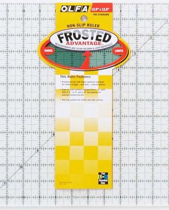 Линейка для пэчворка "Frosted", градация в дюймах, квадрат 12" х 12" арт. ГЕЛ-1454-1-ГЕЛ0088278 Линейка для пэчворка "Frosted", градация в дюймах, квадрат 12" х 12" арт. ГЕЛ-1454-1-ГЕЛ0088278