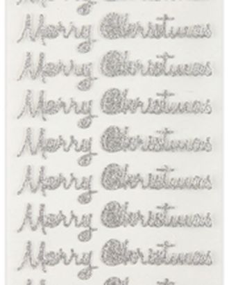 Набор наклеек с блестками "Merry Christmas - серебристый" Create Christmas арт. ГЕЛ-2258-1-ГЕЛ0092602 Набор наклеек с блестками "Merry Christmas - серебристый" Create Christmas арт. ГЕЛ-2258-1-ГЕЛ0092602