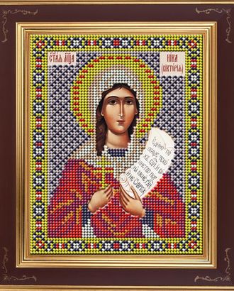 Набор для вышивания бисером Икона "Святая мученица Ника (Виктория)" арт. ГЕЛ-11603-1-ГЕЛ0096298 Набор для вышивания бисером Икона "Святая мученица Ника (Виктория)" арт. ГЕЛ-11603-1-ГЕЛ0096298