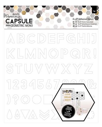 Трафарет самоклеющийся "Алфавит" Geometric Mono арт. ГЕЛ-13590-1-ГЕЛ0098287 Трафарет самоклеющийся "Алфавит" Geometric Mono арт. ГЕЛ-13590-1-ГЕЛ0098287