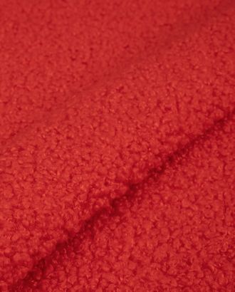 Купить Ткань для поделок цвет красный Мех  "Барашек" арт. МХ-66-17-21161.017 оптом в Гомеле