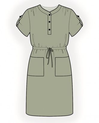 Выкройка: платье с кулиской арт. ВКК-2747-1-ЛК0004880 Выкройка: платье с кулиской арт. ВКК-2747-1-ЛК0004880