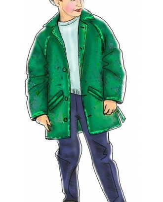Купить Выкройки детской одежды для мальчиков Выкройка: пальто с рукавом-реглан арт. ВКК-476-1-ЛК0007022 оптом в Усть-Каменогорске