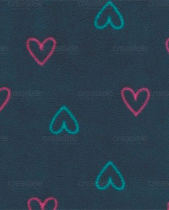 SHELYS FLEECE 240 PRINT HEARTS 546 DARK DENIM арт. ЛРТС-187-1-ЛРТС0015035 SHELYS FLEECE 240 PRINT HEARTS 546 DARK DENIM арт. ЛРТС-187-1-ЛРТС0015035