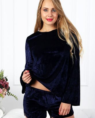 Велюровый костюм К 051 (Синий) арт. ОПМД-151-1-ОПМД0063926 Велюровый костюм К 051 (Синий) арт. ОПМД-151-1-ОПМД0063926