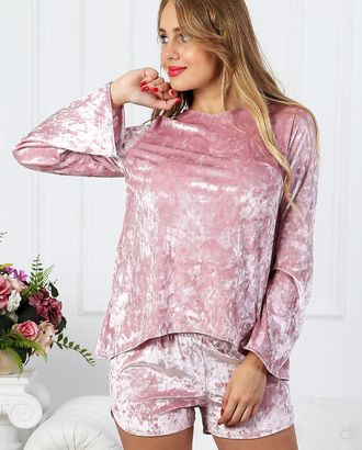 Велюровый костюм К 051 (Розовый) арт. ОПМД-150-1-ОПМД0063922 Велюровый костюм К 051 (Розовый) арт. ОПМД-150-1-ОПМД0063922