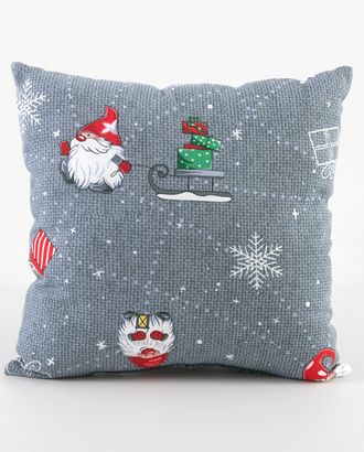 Гномики 1 сер подушка декор. 40*40 из рогожки 902 арт. ТЕКСД-10543-1-ТЕКСД0010543 Гномики 1 сер подушка декор. 40*40 из рогожки 902 арт. ТЕКСД-10543-1-ТЕКСД0010543